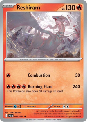 reshiram nm ing pf
