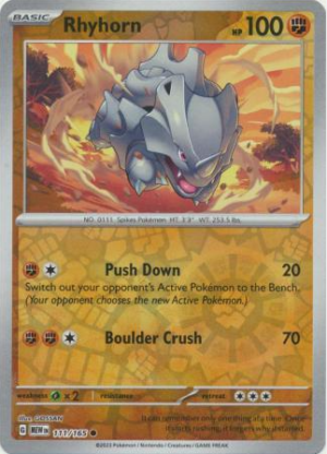 rhyhorn rh nm ing s&v