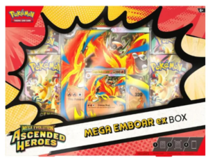 mega evolution: ascended heroes ascended heroes mega ex box mega emboar