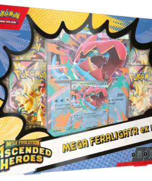 mega evolution: ascended heroes ascended heroes mega ex box mega feraligatr