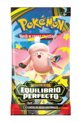 pokémon tcg: mega evolución equilibrio perfecto – booster pack español