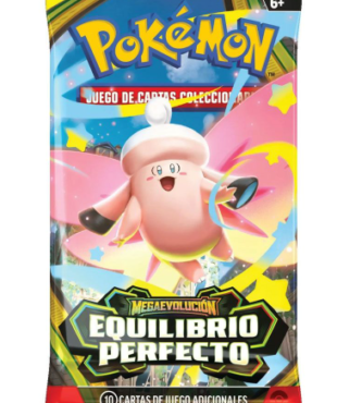 pokémon tcg: mega evolución equilibrio perfecto – booster pack español