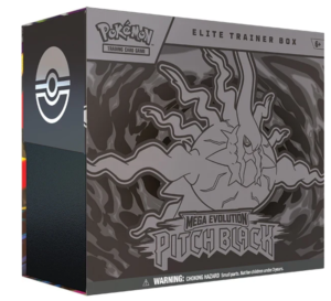 mega evolution pitch black elite trainer box inglés