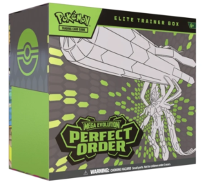 mega evolution perfect order elite trainer box ingles