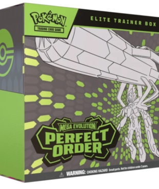 mega evolution perfect order elite trainer box ingles